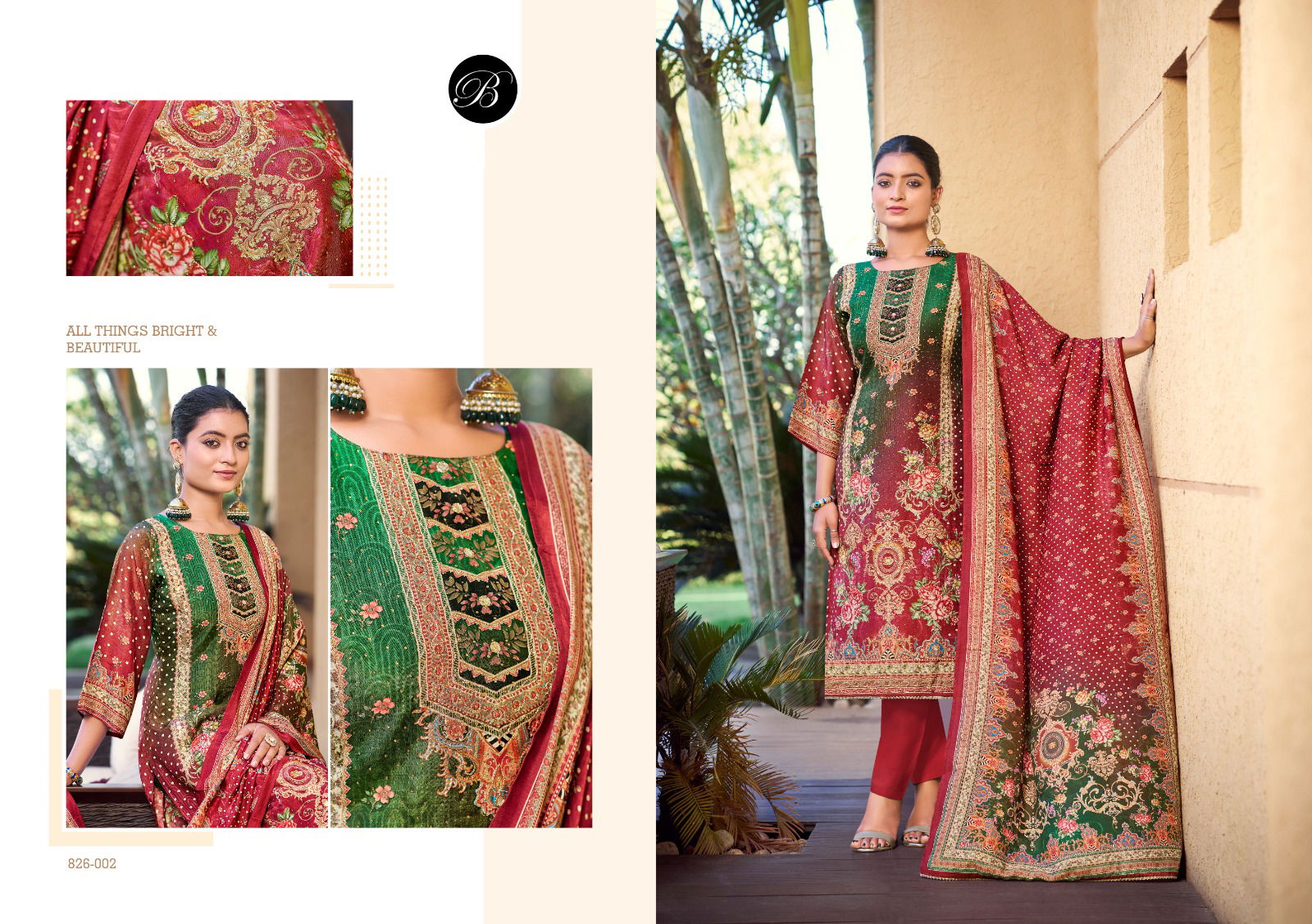 Surbhi By Belliza Viscose Muslin Printed Dress Material Suppliers In India